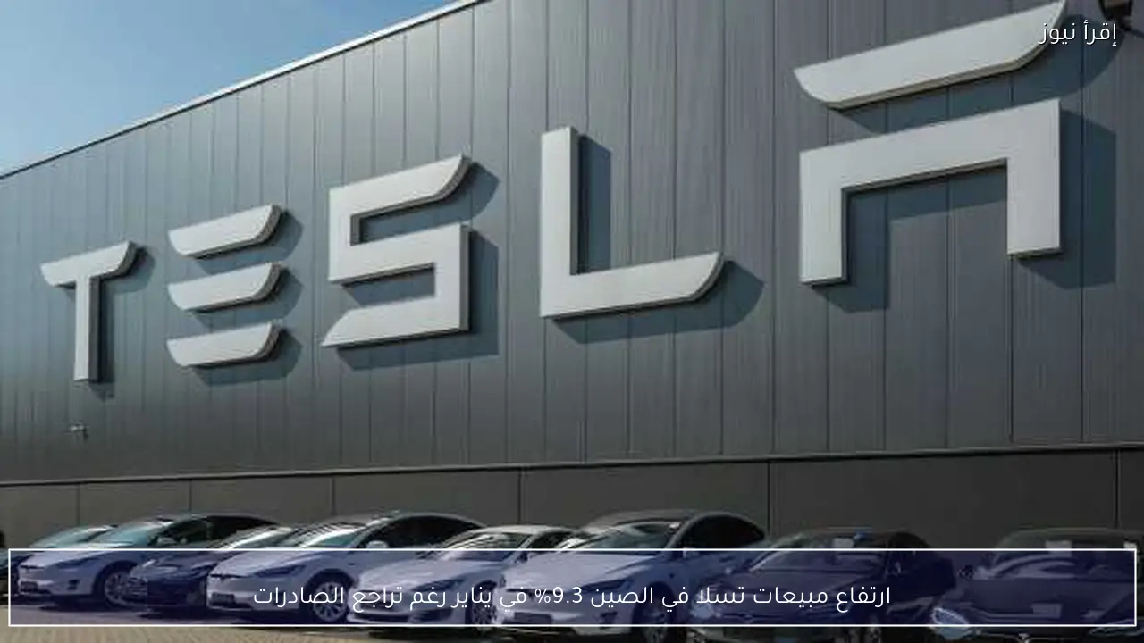 ارتفاع مبيعات تسلا في الصين 9.3% في يناير رغم تراجع الصادرات