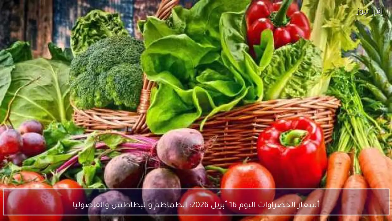 أسعار الخضراوات اليوم 16 أبريل 2026: الطماطم والبطاطس والفاصوليا
