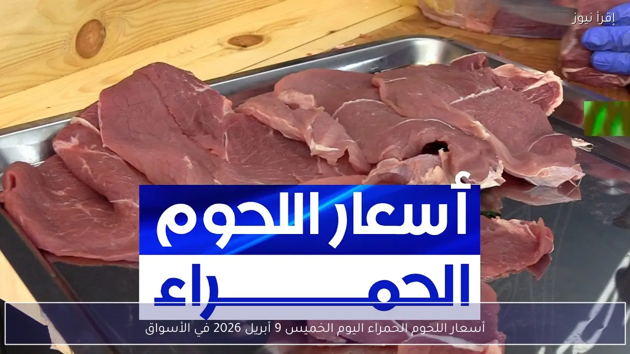 أسعار اللحوم الحمراء اليوم الخميس 9 أبريل 2026 في الأسواق