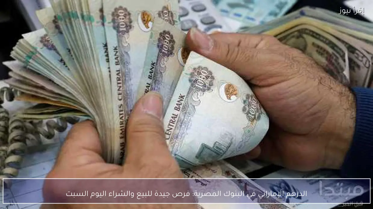 الدرهم الإماراتي في البنوك المصرية: فرص جيدة للبيع والشراء اليوم السبت