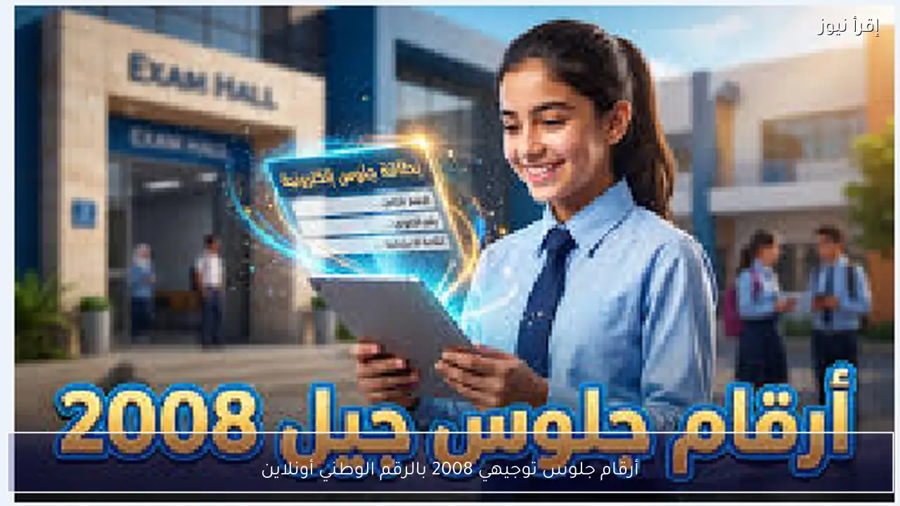 أرقام جلوس توجيهي 2008 بالرقم الوطني أونلاين