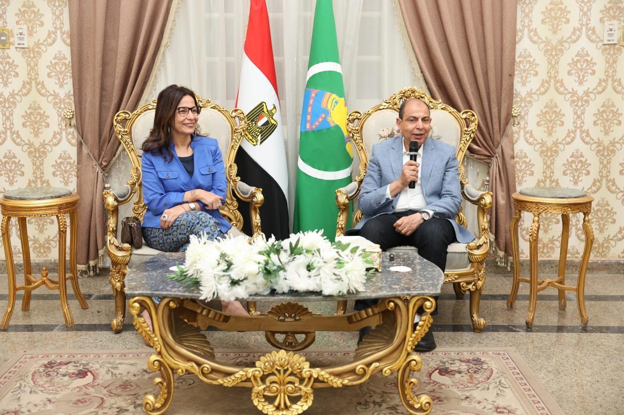 وزيرة الثقافة ومحافظ المنيا