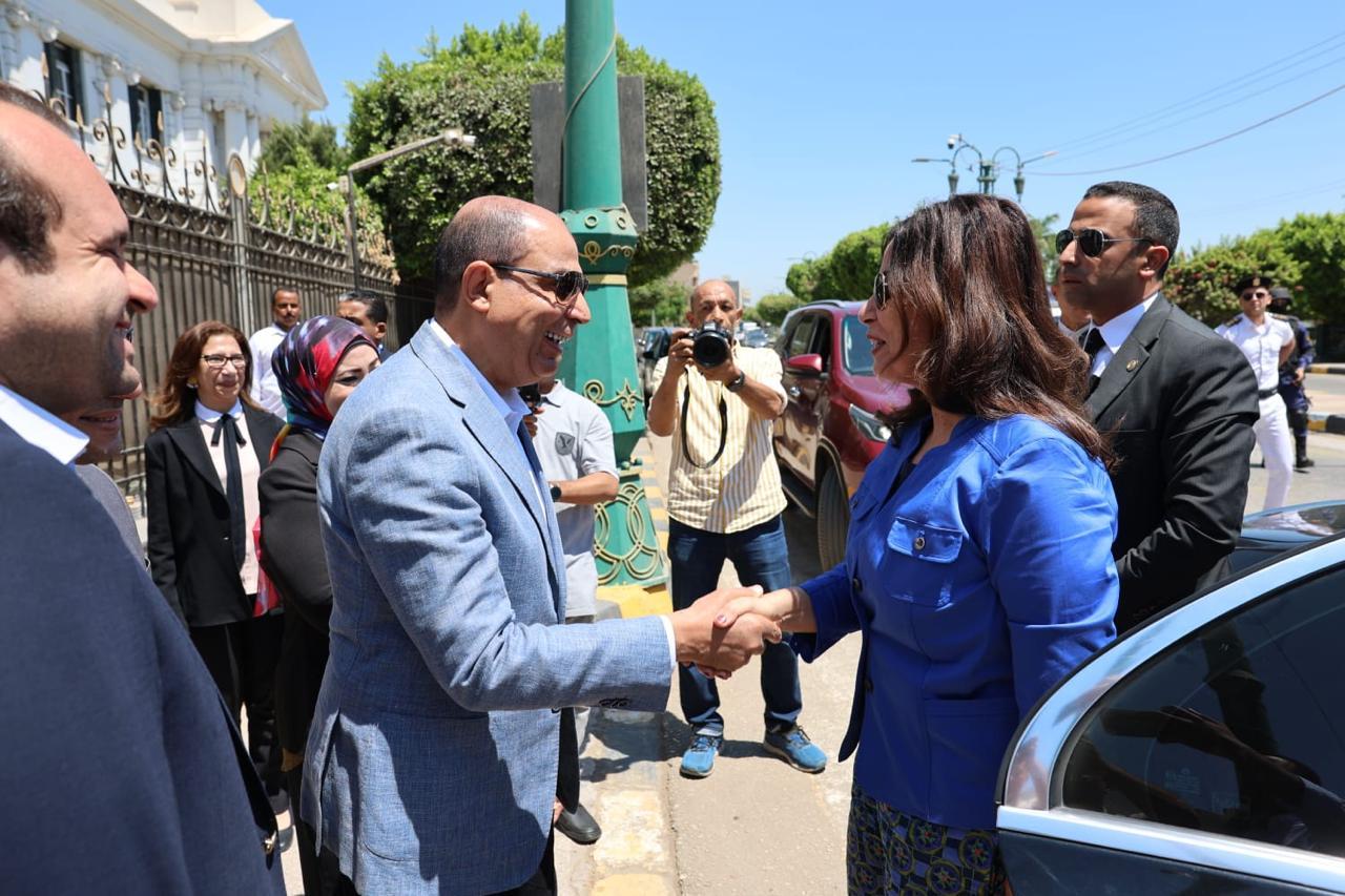 وزيرة الثقافة ومحافظ المنيا