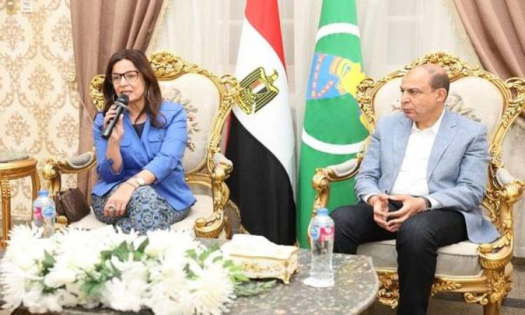 وزيرة الثقافة ومحافظ المنيا