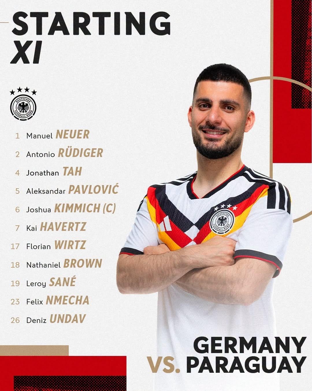 تشكيل منتخب ألمانيا ضد باراجواي